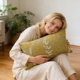 thumbnail image 5 of Cififendec Spring Style Floral Embroidered Pillowcase Modern Minimalists Cottons Decorative Throw Pillow Cover for Couch Sofa Living Room, 5 of 5
