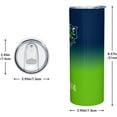 thumbnail image 2 of Seattle EST 1974 Tumblers 20oz Straight Skinny Car Cups Sports Travel Coffee Mug, Stainless Steel, Insulated,Classic Collection Gifts for Men Women Fans., 2 of 6