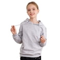 thumbnail image 2 of MSemis Kids Boys Girls Hooded Sweatshirt Long Sleeve Hoodie Drawstring Pullover Tops 3-14 Grey 9-10, 2 of 6