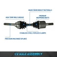 thumbnail image 2 of Bode-man Pair Front CV Axle Drive Shaft Assembly for 1996-1997 Honda Passport 4WD/ 1996-1997 Isuzu Rodeo 4WD, 2 of 7
