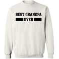thumbnail image 2 of OXI Crewneck Sweatshirt - Best Grandpa Ever, Basic Casual Sweatshirts for Men's and Women Fleece Sweatshirt Long Sleeve - White Medium, 2 of 2