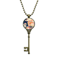 thumbnail image 1 of Peony Maple Leaf Pattern Japan Llavero Collar Colgante Bandeja Cadena Embellecida Unbranded M, 1 of 3