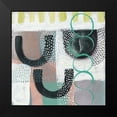 thumbnail image 2 of Zarris, Chariklia 12x12 Black Modern Framed Museum Art Print Titled - Ticker Tape III, 2 of 5