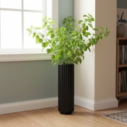 ZHMRFG Home Decor,15.7In Tall Plastic Vase Lightweight Shatterproof Material Ceramic Visual Effect Easy Maintenance,Festive Decor for Living Room Bedroom Office Reception Area Floral Display Decors