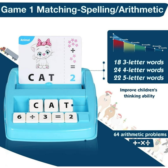 Kids Matching Letter Game Preschool Learning Toys For Children Alphabet Math Interactive Game ABC Learning Flash Cards Gift