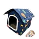 thumbnail image 5 of Caseta plegable para gatos de exterior, cueva cálida para mascotas, suministros para mascotas, refugio para gatos callejeros Azul L, 5 of 9