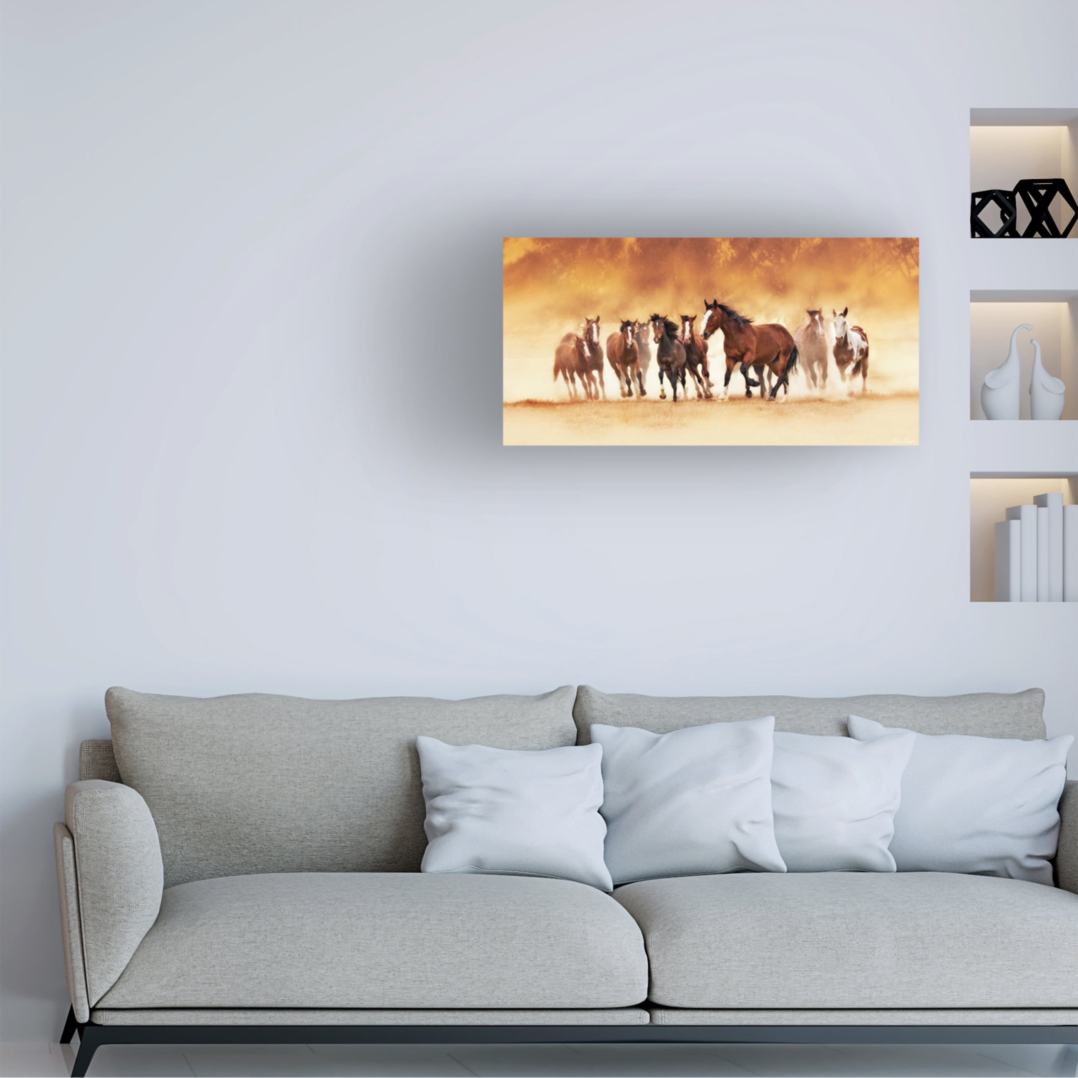 Trademark Fine Art David Drost  Running Wild Canvas Wall Art