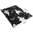 thumbnail image 4 of Spooky Halloween Silhouette Pattern Blanket,Comfortable Soft Flannel Throw Blanket,All Season,Warm Lightweight Blankets for Sofa Bed Couch Living Room Chair,60"x80", 4 of 4