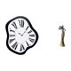 thumbnail image 1 of Reloj de pared de lujo acrílico fundido, escultura única y creativa, relojes distorsionados, estatua vintage de dama tribal, adorno decorativo para es, 1 of 8