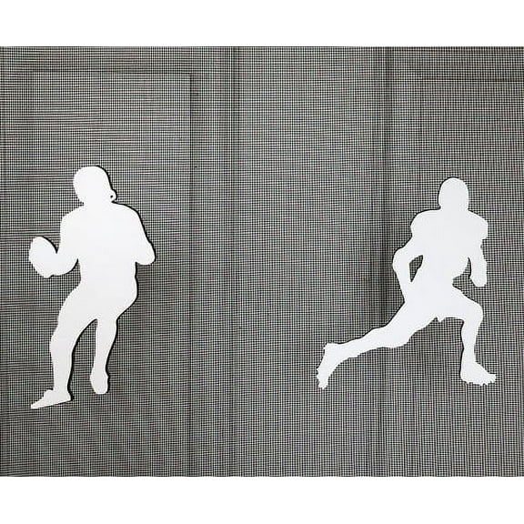 DCentral Football Players Flexible Screen Magnet, Multipurpose, Double-Sided, Helps to Stop Walking into screens, Covers small tears in Screens, Not for roll-up screens, Size Varies Between 7" and 6"