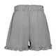 thumbnail image 5 of Pantalones Cortos de Cintura Elástica de las Mujeres de Cintura Alta Raya Suelta Pantalones Cortos, Moda Casual Pantalones de Poliéster para el Hogar Y el Uso Diario, las Mujeres de Lavado de Manos, 5 of 5