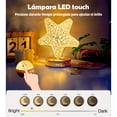 thumbnail image 3 of Lampara Con Diseño Estrella De Cristal Recargable portátil VIMI, 3 of 10