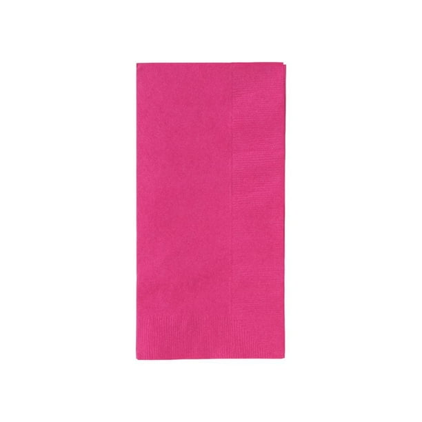 Hot Pink Dinner Napkin (50Pc) Party Supplies 50 Pieces Walmart