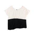 thumbnail image 2 of Free People - Camiseta básica de medianoche para mujer, color negro, talla mediana Free People Camiseta básica, 2 of 2