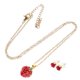 thumbnail image 1 of OUNONA 1Jgo Collar Con Colgante De Fresa Y Aretes Colgantes De Inoxidable Para Mujer, 1 of 7