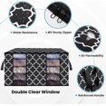 thumbnail image 3 of (set Of 3,black)foldable Clothes Storage Bag,thick Non-woven Quilt Storage Bag Storage Box With Reinforced Handle,underbed Storage For Quilts Blankets, 3 of 5