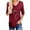 Wine, variant on Fesfesfes Ugly Xmas Sweater Women V-Neck Long Sleeve T-Shirt Fall Christmas Printing Loose Blouse Tops