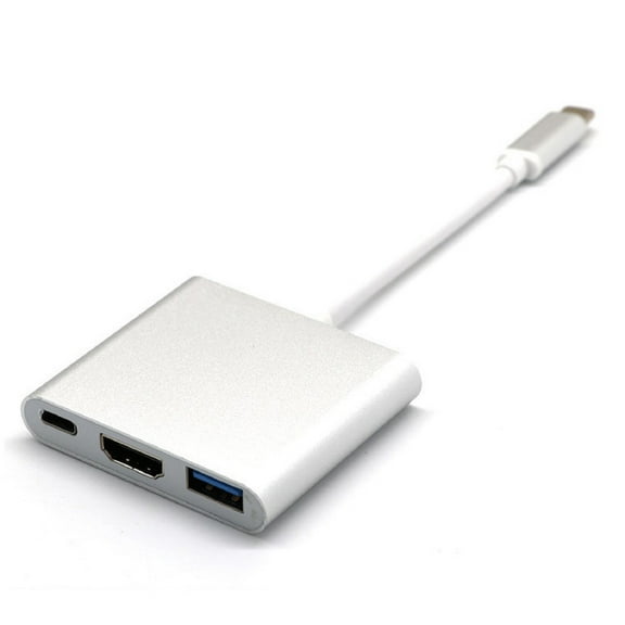Type C Multiport Adapter Hub with 4K Output Aluminum USB 31 Converter for MacBook Laptop PC Devices and More Universal Connectivity
