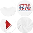 thumbnail image 3 of CCRFTGI 4th of July Tops for Child Girls 10-12 Short Sleeve Happy 1776 American Flag Summer Cute Casual Tshirts 250th anniversary usa shirt Girls Clothes Tshirts Beige 11-12 Years, 3 of 5
