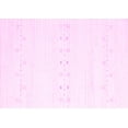thumbnail image 1 of Ahgly Company Indoor Rectangle Solid Pink Modern Area Rugs, 3' x 5', 1 of 4