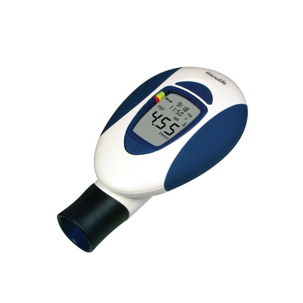 Microlife Peak Flow Respiratory Meter Measures PEF and FEV1 Walmart