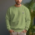 thumbnail image 3 of Men's 330g 100% Cotton Dropped Shoulder Crew Neck Sweatshirt-Grimace, 3 of 15