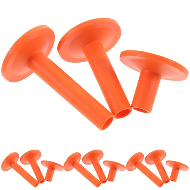 KAJNBN 12Pcs Orange Cymbal Sleeves Plastic Replacement Mount Accessories for Drum Kit Durable Protection