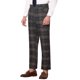 thumbnail image 5 of Pantalones de vestir para hombre Inspire Chic, plano al frente, elástico, de cuadros, 30 negro, 5 of 7