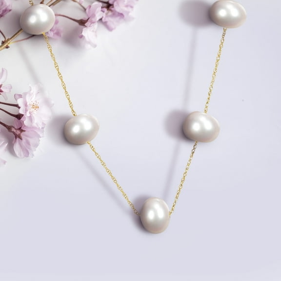 Everly Women's Cultured Pearl 10k Yellow Gold Necklace