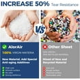 thumbnail image 6 of ALORAIR Crawl Space Vapor Barrier 14 mil 10'x100', Drop Cloth Vapor Barrier Covering for Crawlspace Encapsulation Moisture Control, Thick Plastic Sheeting Heavy Duty, Black and White Film, 6 of 10