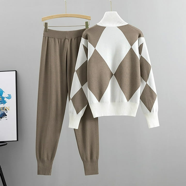High Collar Colorblock Long Sleeve Sweater High Collar Colorblock Long Sleeve Sweater