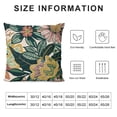thumbnail image 5 of BANET Pillow Covers , Flower Throw Pillows Decorative Summer Palm Leaves Pillowcase Outdoor Cushion Case for White, 5 of 5