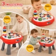 thumbnail image 5 of UUSUOO 2-In-1 Baby Activity Table,Musical Learning Toys with Lights &  Sounds,Montessori Toys for 1 Year Old,Christmas Birthday Gifts for 1 2 3 Year Old Boys Girls, 5 of 7