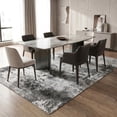 thumbnail image 3 of ICEANT 5'x10' Rectangle Area Rug, Abstract Style Living Room Area Rug with Non-Slip Bottom, Machine Washable Low Pile Carpet for Bedroom Kitchen Hallway, Black, 3 of 6