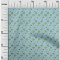 thumbnail image 2 of oneOone Cotton Cambric Light Blue Fabric Coffeeinated & Vaccinated Craft Projects Decor Fabric Printed By The Yard 56 Inch Wide, 2 of 4