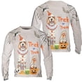 thumbnail image 3 of Trick or Treat English Setter Funny Mummy Cosplay Pumpkin Candy Basket All Over Print 3D Sweatshirt Unisex Merch Dog Lover - 12016, 3 of 6