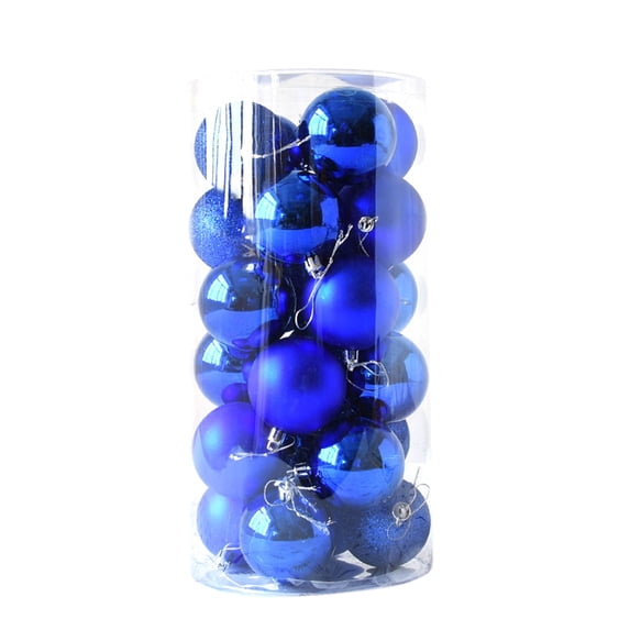 SDJMa 1.57" Christmas Ball Ornaments 24 Pcs Christmas Tree Decorations Shatterproof Hanging Christmas Small Colorful Ornament Balls for Holiday Party Wreath Tabletop Xmas Tree Decor