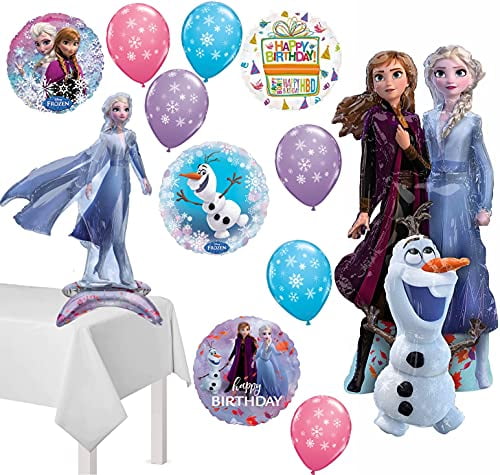 5pcs Frozen Foil Balloons Set Helium Air Inflatable Birthday Party Decoration 