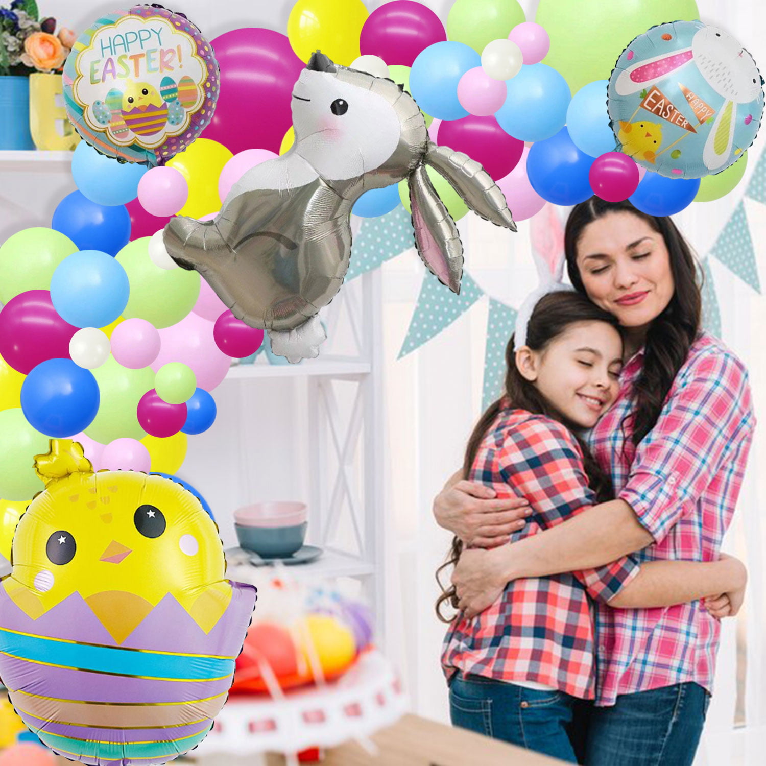 Easter Spring Balloon Garland Kit - Easter Spring Birthday Party Decorations  - GenWooShop