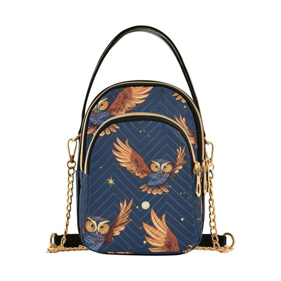 joogoo Women Owls Fly Chain Crossbody Bags Shoulder Handbag Phone Purse