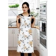 thumbnail image 6 of RUVANTI Aprons for Women with Pockets - Adjustable up to XXL - 100% Cotton - Cute Aprons for Cooking, Kitchen, Server, Barber, Restaurant, Chef Apron - 1 Pack - Grey Floral, 6 of 7