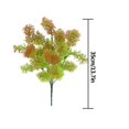thumbnail image 3 of Injueey Plantas artificiales, arbusto de hojas falsas, hogar, oficina, jardín, decoración interior y exterior Plantas Artificiales 6 tenedor rojo, 3 of 6