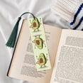 thumbnail image 4 of Kdxio Avocado1 Print Metal Tassel Bookmarks,Perfect Gift for Art Lovers and Bookworms Metal Bookmarks for Women, 4 of 8