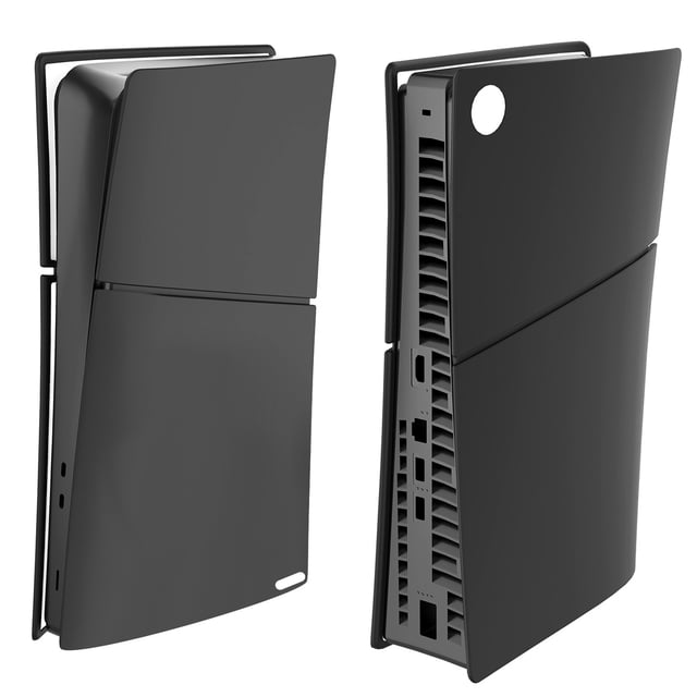 Funda de silicona para PS5 Slim (edición con disco y edición digital), funda protectora antideslizante, resistente a arañazos y a prueba de polvo para carcasas y accesorios de la PS5 Slim