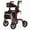 Red, variant on Walkers for Seniors, Rollator Walker with Seat, 350 lb Weight Capacity, 18" Big Seat, 8" All-Terrain Wheels, 6-Level Adjustable Height, Lightweight Aluminum Frame Rollator Walkers for Seniors (RED)
