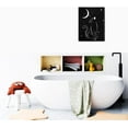 thumbnail image 4 of Cat Pictures Wall Decor-Black and White Canvas Wall Art-for Bedroom Wall art Office Posters Black Cat Pictures Canvas Print Poster Artwork Home Decor for Living Room Cat Pictures on Canvas 12x16 inch, 4 of 6