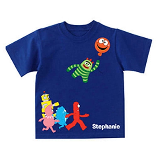 strå to uger tapet Personalized Yo Gabba Gabba! Balloon Getaway Toddler Boy T-Shirt -  Walmart.com