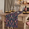thumbnail image 6 of Mexico Flower Cotton Linen Table Runner for Dining Kitchen, Abstract Geometric Colorful Floral Plant Wedding Outdoor Party Tablerunners, Dresser Scarf Coffee Tablecloth Runners 13x120 Inches, 6 of 8