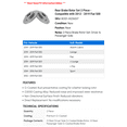 thumbnail image 2 of Rear Brake Rotor Set 2 Piece - Compatible with 2012 - 2019 Fiat 500 2013 2014 2015 2016 2017 2018, 2 of 2