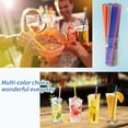 thumbnail image 6 of 500 Pcs Disposable Drinking Straws, Black Plastic Straws, Plastic Drinking Straw, Disposable Straws, BPA-Free Extra Long Straw for Party Drinking (0.23''Diameter and 10.2"Long) (Multicolor), 6 of 7